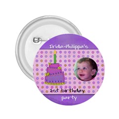 irida birthday button - 2.25  Button