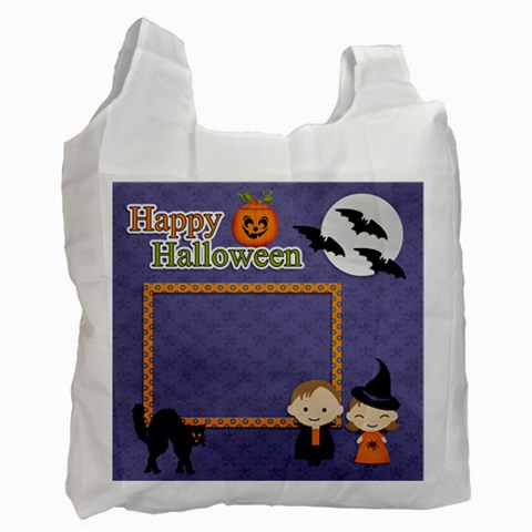 Recycle Bag (one Side): Halloween9 By Jennyl Front