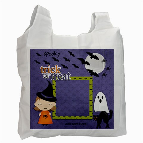 Recycle Bag (one Side): Halloween12 By Jennyl Front