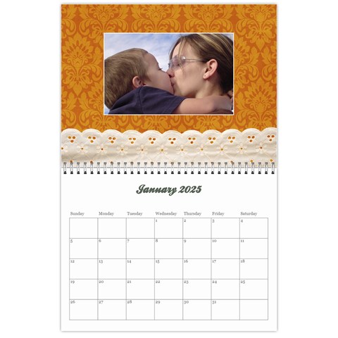 Floral Calendar Jan 2025