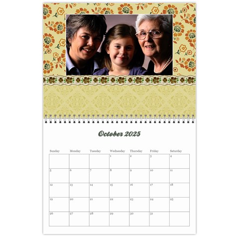 Floral Calendar Oct 2025