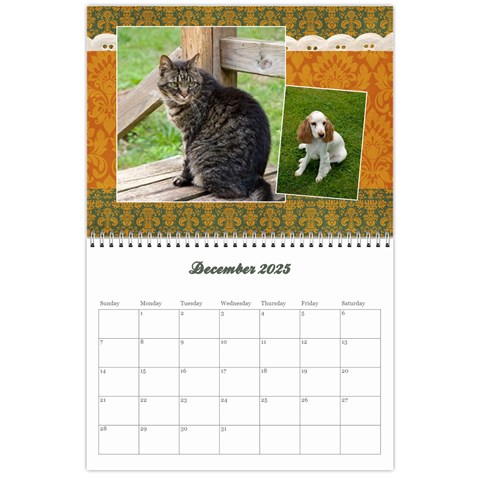 Floral Calendar Dec 2025