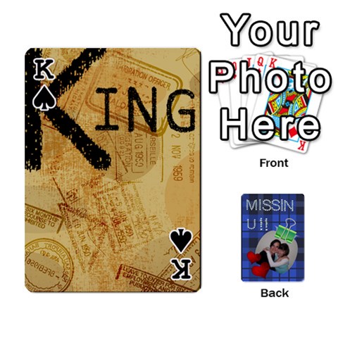 King Tzip Cards By Esti Kaufman Front - SpadeK