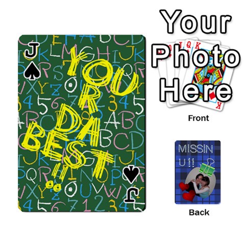 Jack Tzip Cards By Esti Kaufman Front - SpadeJ