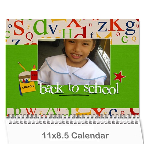 Calendar: Back To School (any Year) By Jennyl Cover