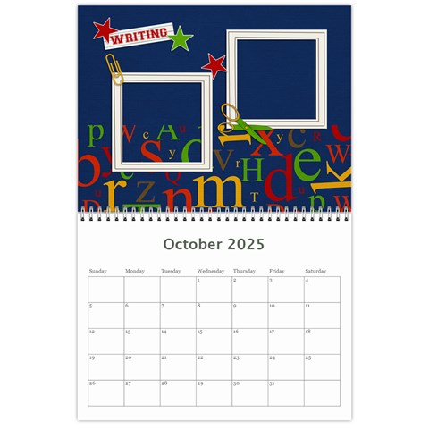 Calendar: Back To School (any Year) By Jennyl Oct 2025