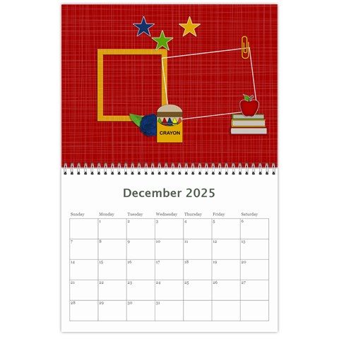 Calendar: Back To School (any Year) By Jennyl Dec 2025