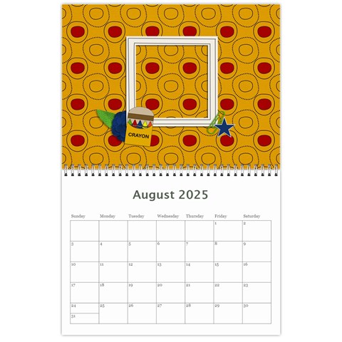 Calendar: Back To School (any Year) By Jennyl Aug 2025