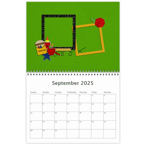 Calendar: Back To School (any Year) By Jennyl Sep 2025