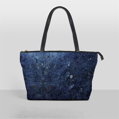Ragged Denim Shoulder Bag By Bags n Brellas Front