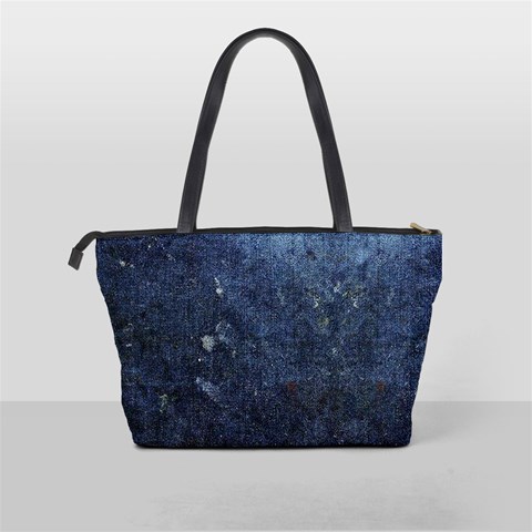 Ragged Denim Shoulder Bag By Bags n Brellas Back