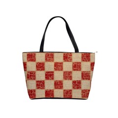red-tro checkers shoulder bag - Classic Shoulder Handbag