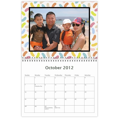 2012 Calendar Friends By Rose Oct 2012