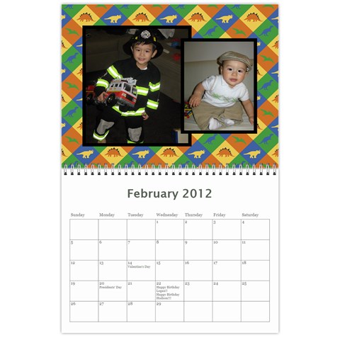 2012 Calendar Friends By Rose Feb 2012