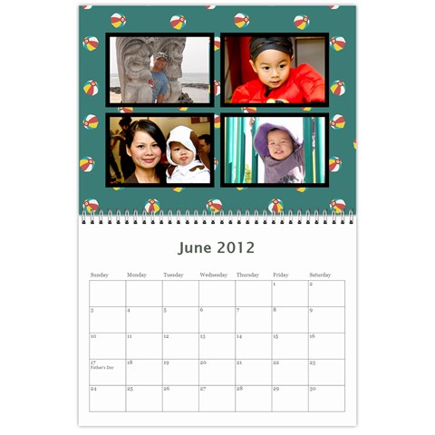 2012 Calendar Friends By Rose Jun 2012