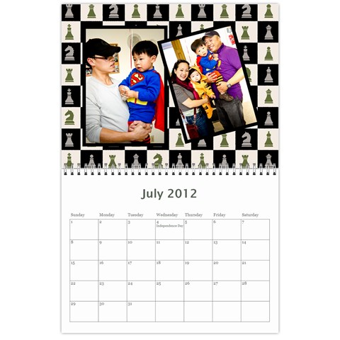 2012 Calendar Friends By Rose Jul 2012
