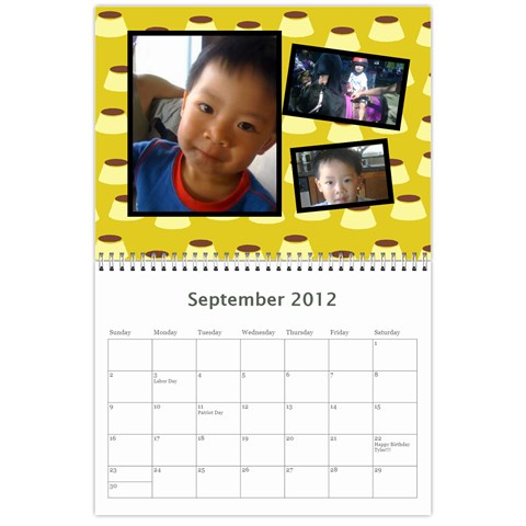2012 Calendar Friends By Rose Sep 2012