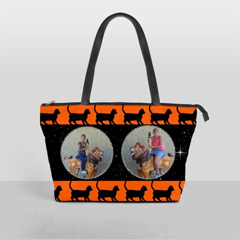 Black Cat Shoulder Bag By Kim Blair Front