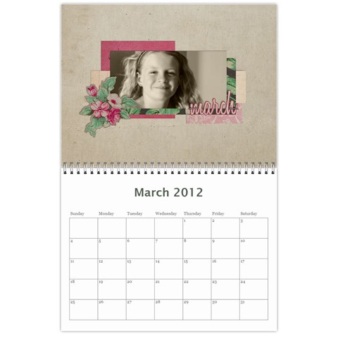 2012 Calendar By Cheryl Peacock Mar 2012