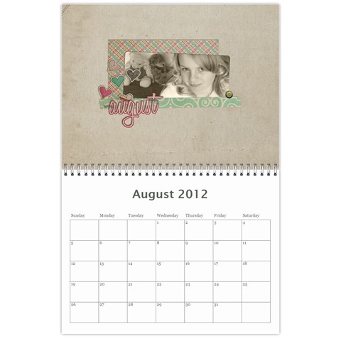 2012 Calendar By Cheryl Peacock Aug 2012