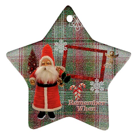 Santa Remember When 2023 2 Side Ornament 23 By Ellan Front