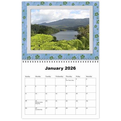 Scenic 2026 (any Year) Calendar By Deborah Jan 2026
