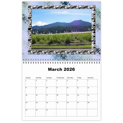 Scenic 2026 (any Year) Calendar By Deborah Mar 2026