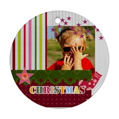 Merry christmas - Ornament (Round)