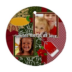 Merry christmas - Ornament (Round)