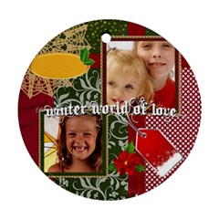 Merry christmas - Ornament (Round)