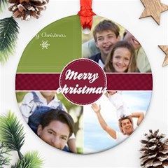 Merry christmas - Ornament (Round)