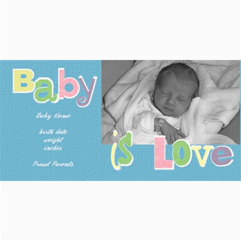 Baby Boy Photo Card By Lana Laflen 8 x4  Photo Card - 7