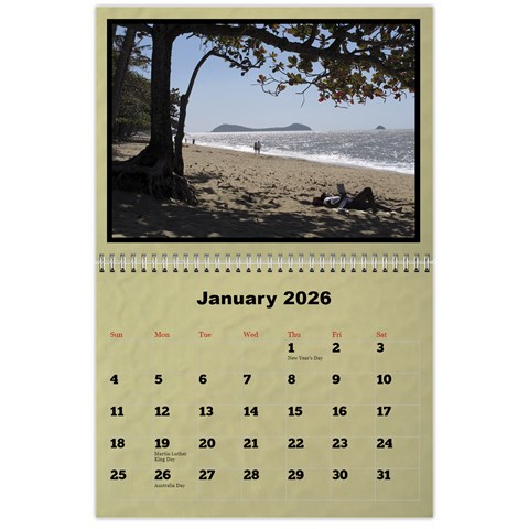 Classic 2026 Calendar (large Numbers) By Deborah Jan 2026