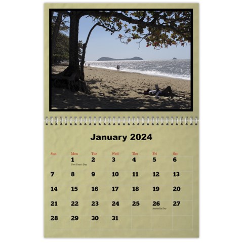 Classic 2024 Calendar (large Numbers) By Deborah Jan 2024