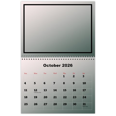 Classic 2026 Calendar (large Numbers) By Deborah Oct 2026