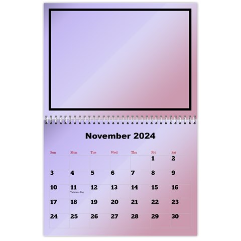 Classic 2024 Calendar (large Numbers) By Deborah Nov 2024