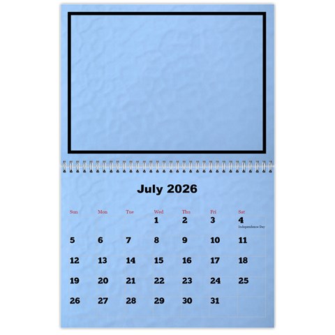 Classic 2026 Calendar (large Numbers) By Deborah Jul 2026