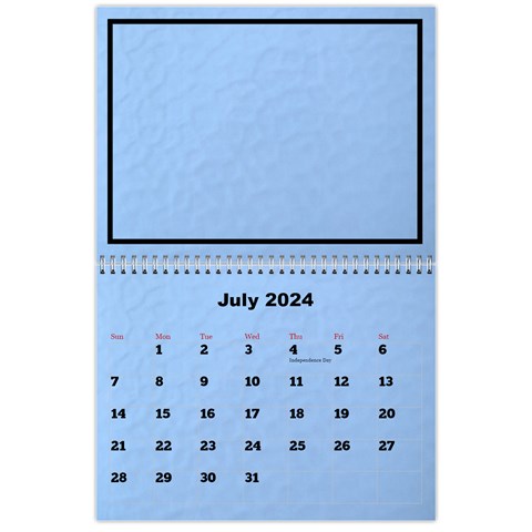 Classic 2024 Calendar (large Numbers) By Deborah Jul 2024