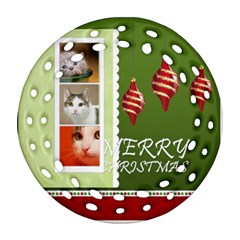 merry christmas - Ornament (Round Filigree)
