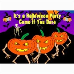 Halloween Party Invite 3 - 5  x 7  Photo Cards