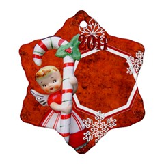 Angel Blonde Snowflake Ornament - Ornament (Snowflake)