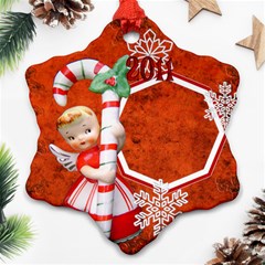 Angel Blonde Snowflake Ornament - Ornament (Snowflake)