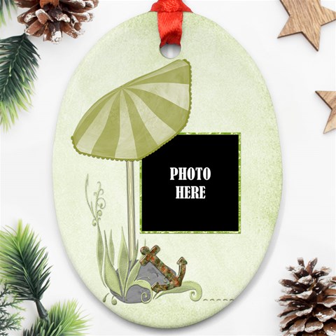 Beach Times Ornament 1 By Lisa Minor Front