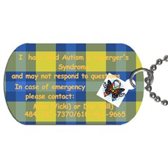 cj - Dog Tag (One Side)