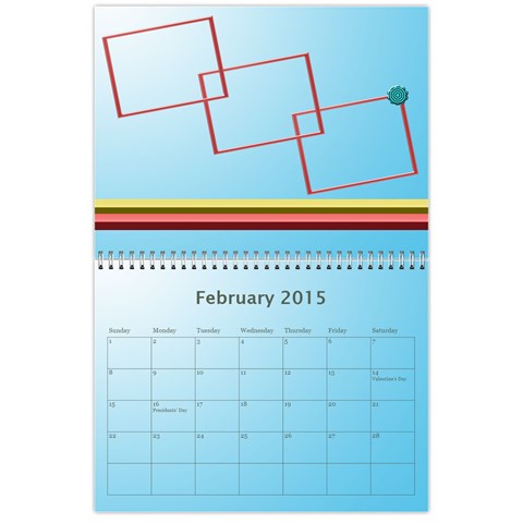 Happy New Year 2013 Calendar 12m By Daniela Feb 2015
