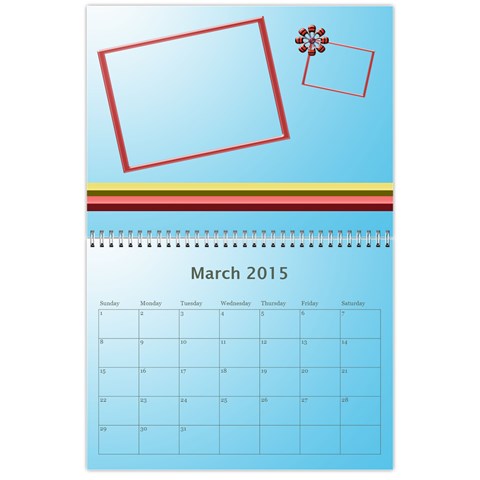 Happy New Year 2013 Calendar 12m By Daniela Mar 2015