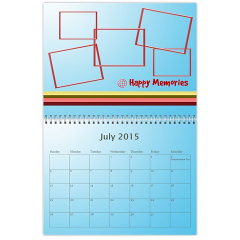 Happy New Year 2013 Calendar 12m By Daniela Jul 2015