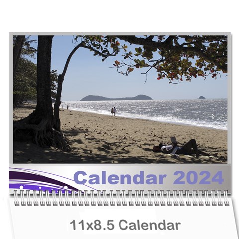 Silver Flash 2024 Calendar  Large Numbers By Deborah Cover