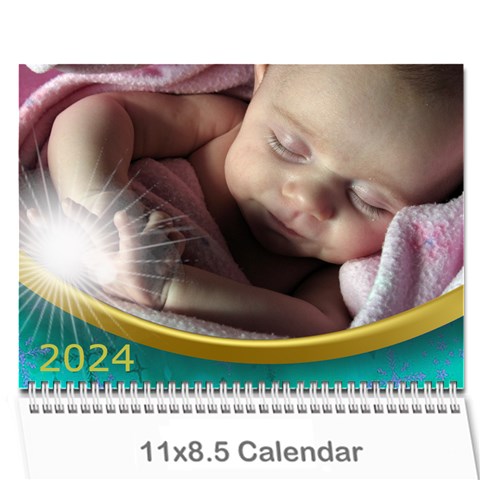 2024 Calendar With Class And Large Numbers By Deborah Cover