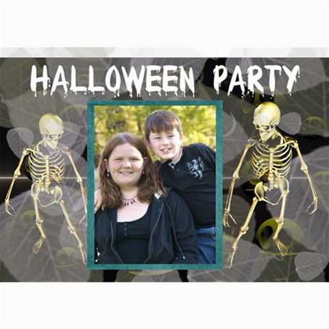 Halloween Invitation 6 By Kim Blair 7 x5  Photo Card - 2